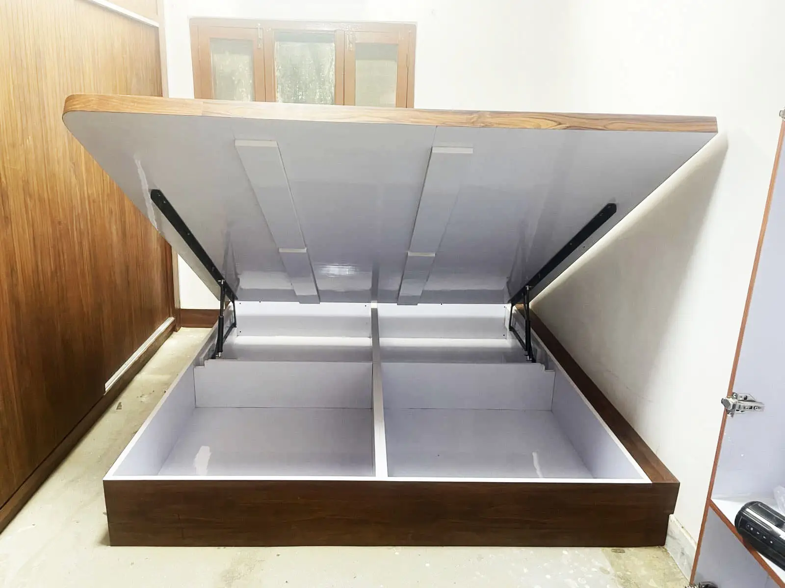 Stylish Wooden Double Bed